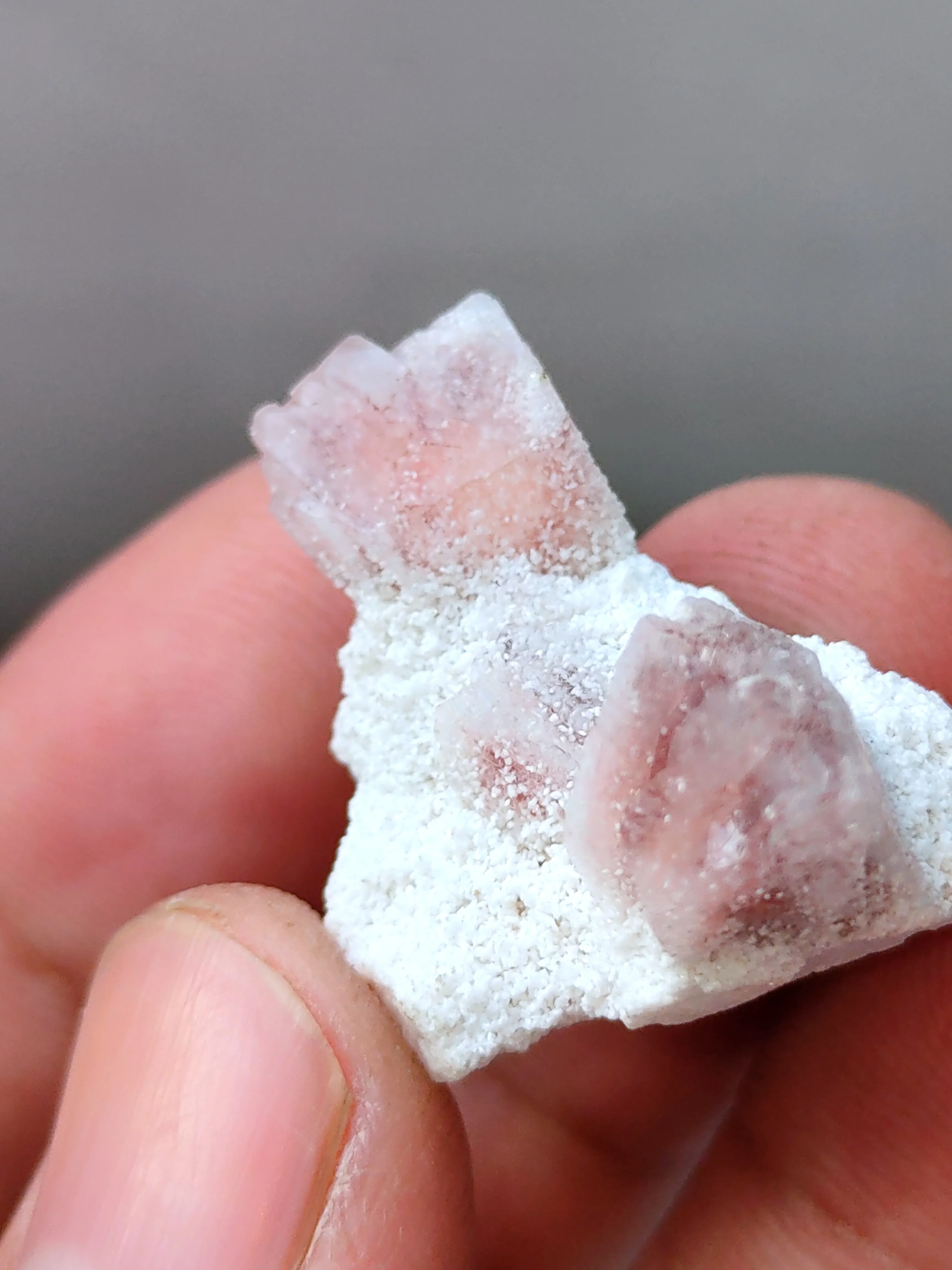 Pink Heulandite with Prehnite Available for sale. - image 3