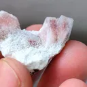 Pink Heulandite with Prehnite Available for sale. - image 6