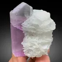 Pink Kunzite Crystal with Cleavelandite and Albite  Specimen from Afghanistan - 140 Gram - image 2