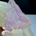 Pink Kunzite Crystals Specimen Combine With DT Quartz - image 2