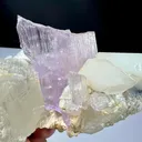 Pink Kunzite Crystals Specimen Combine With DT Quartz - image 3