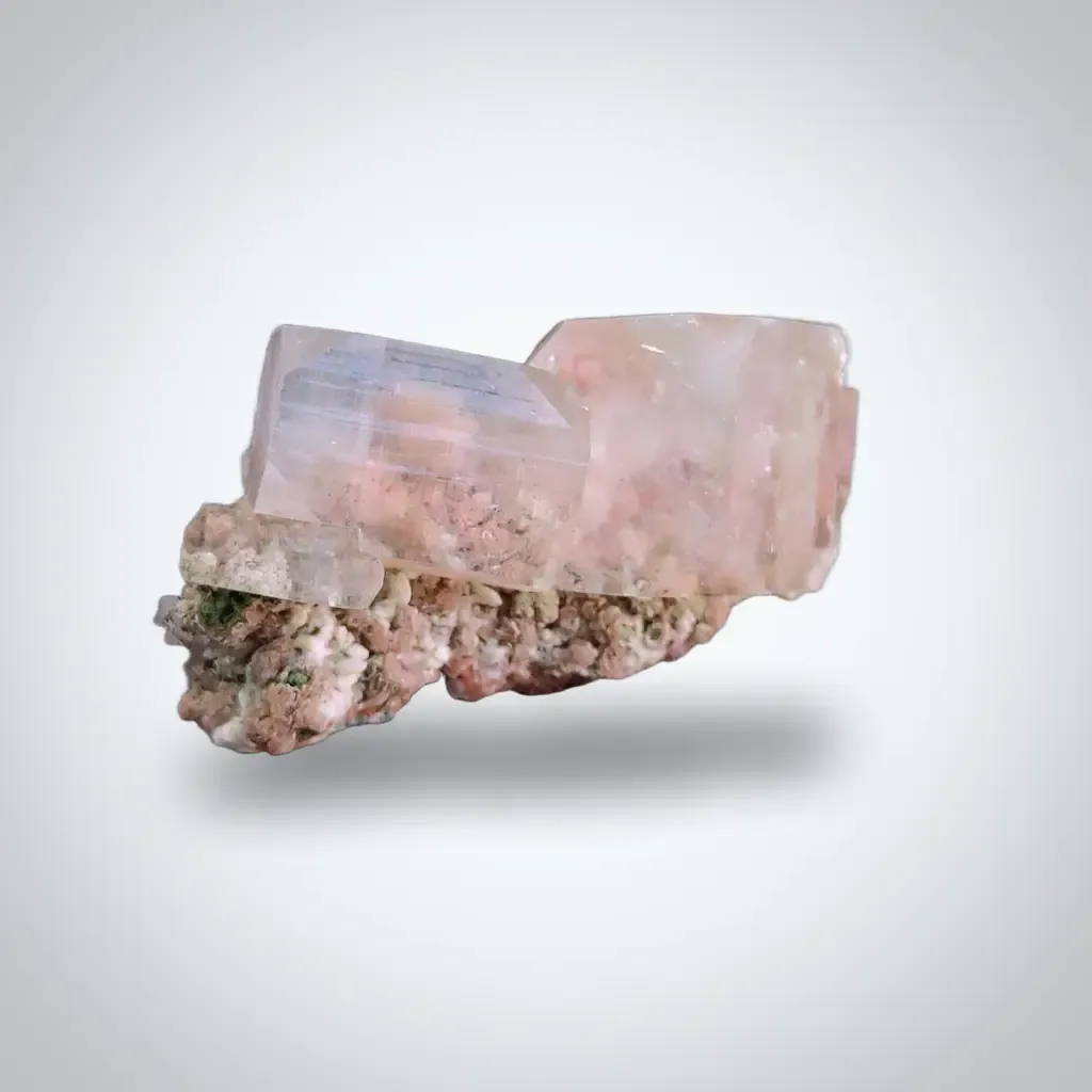 Pink Phantom Apophyllite with Chalcedony Natural Mineral specimen - image 1