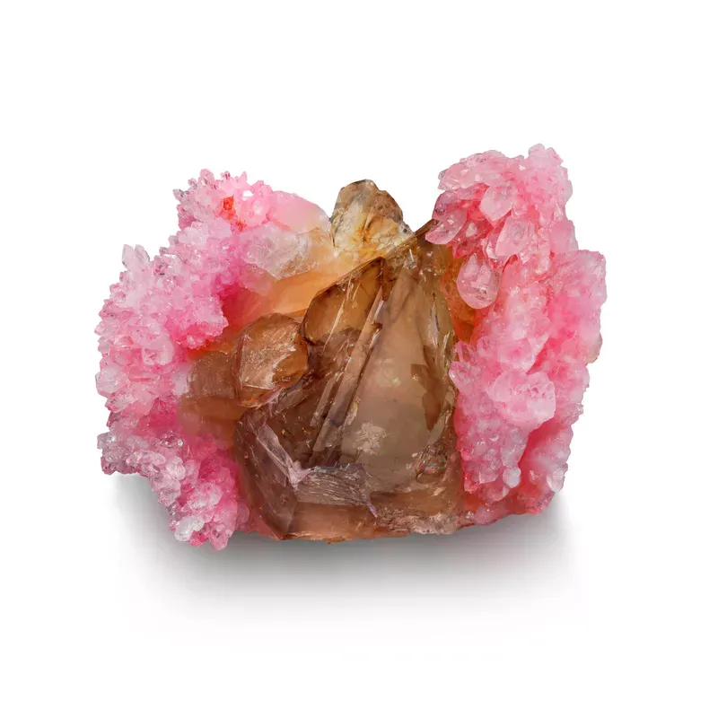 Pink Quartz with Smoky Quartz - image 1