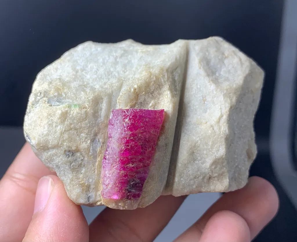 Pink Ruby Specimen from Afghanistan image
