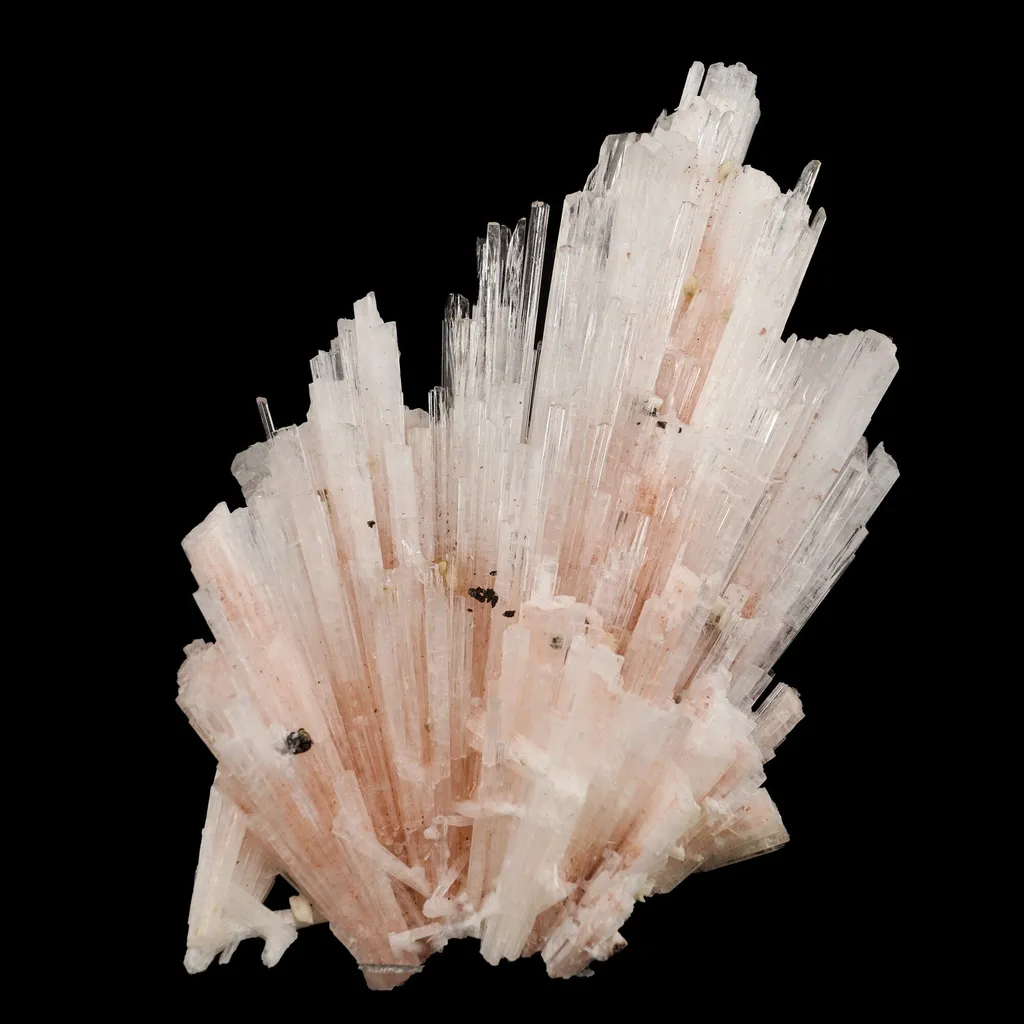 Pink Scolecite Sprays Rare found Natural Mineral Specimen image