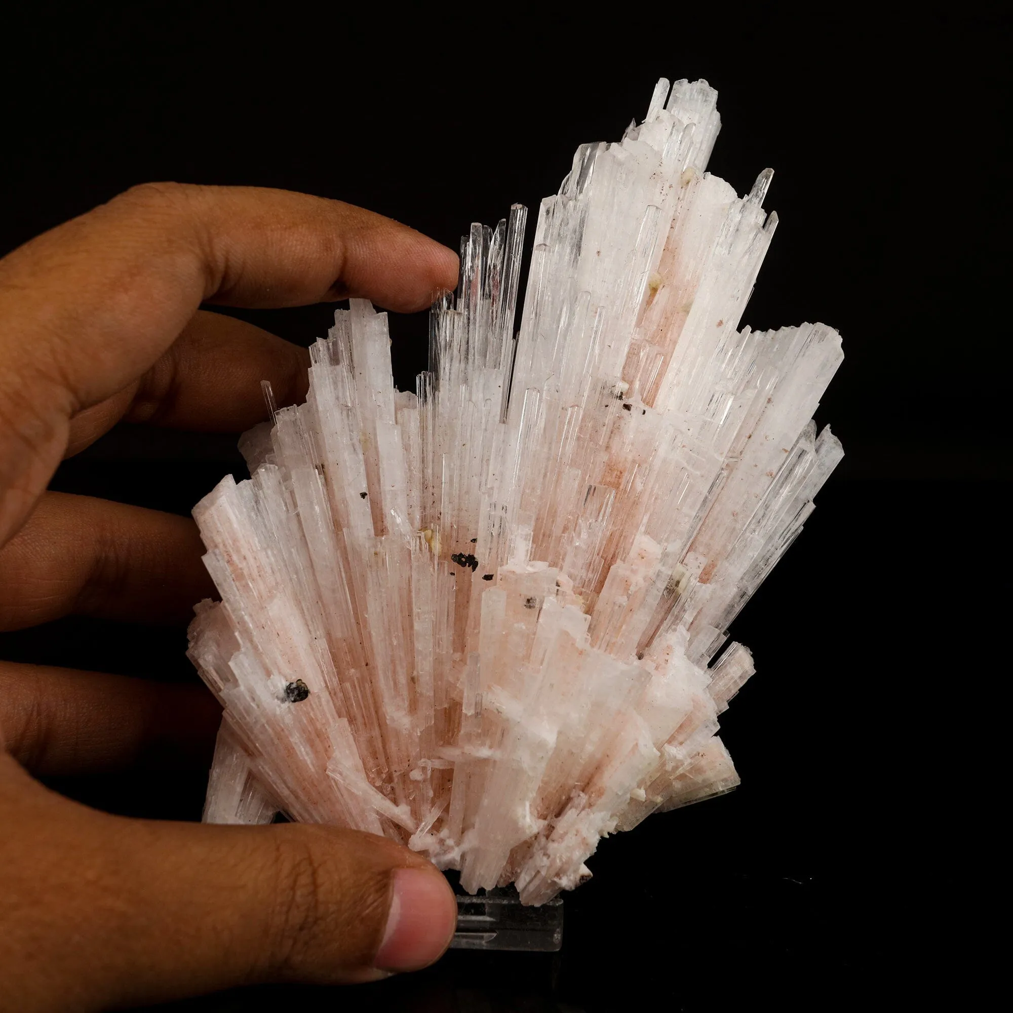 Pink Scolecite Sprays Rare found Natural Mineral Specimen - image 4