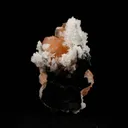 Pink Stilbite Cluster on Chalcedony Natural Mineral Specimen - image 5
