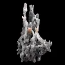 Pink Stilbite Crystal on Chalcedony Sea Coral Formation Natural Mineral Specimen - image 2