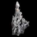 Pink Stilbite Crystal on Chalcedony Sea Coral Formation Natural Mineral Specimen - image 3