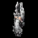 Pink Stilbite Crystal on Chalcedony Sea Coral Formation Natural Mineral Specimen - image 6