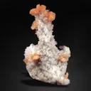 Pink Stilbite Crystals on Chalcedony - image 1