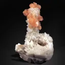 Pink Stilbite Crystals on Chalcedony - image 5
