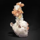 Pink Stilbite Crystals on Chalcedony - image 3