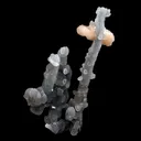 Pink Stilbite on Chalcedony Stalactite Natural Mineral Specimen - image 5