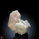 Pink Stilbite on Cubic Apophyllite with Chalcedony - image 1