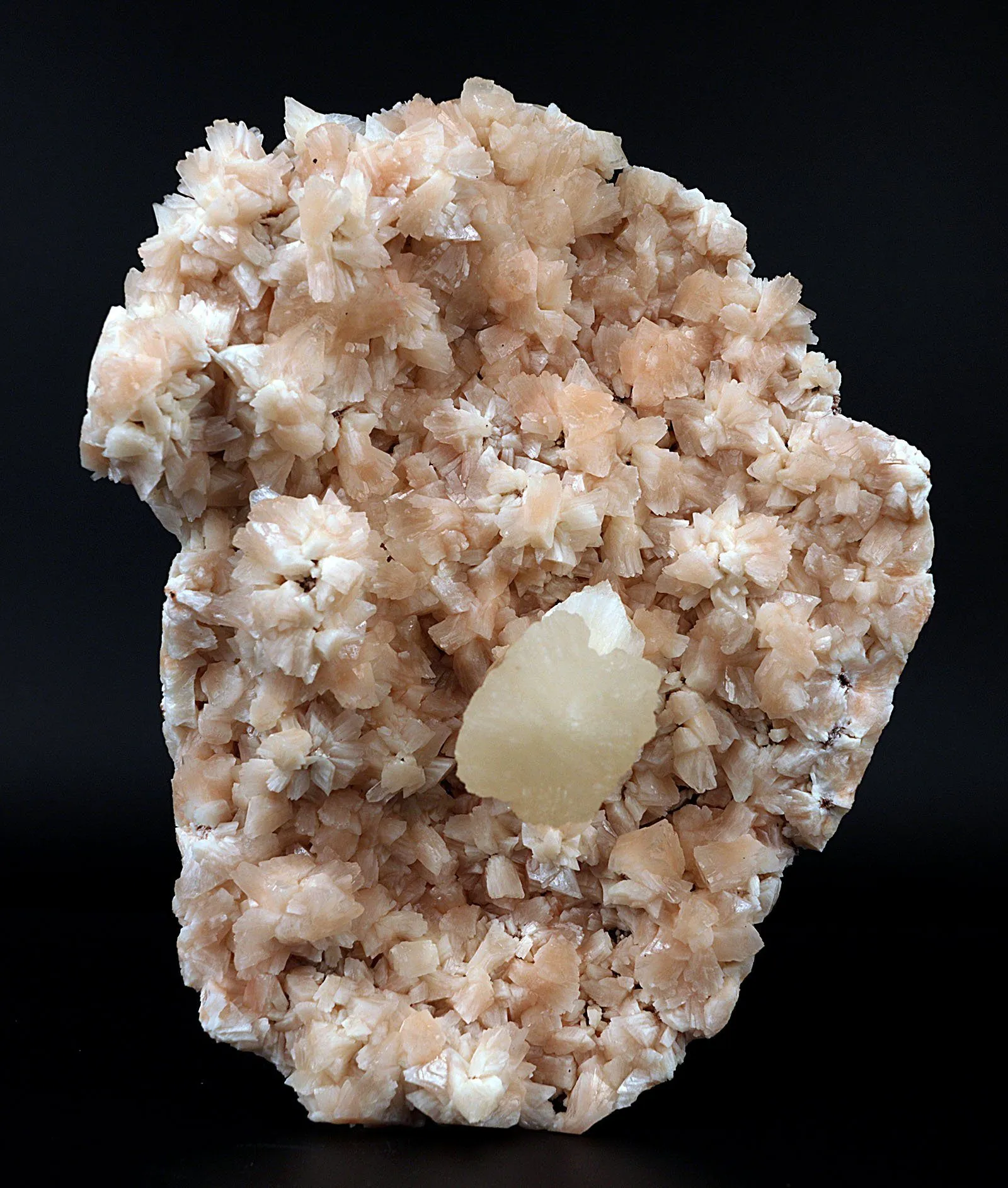 Pink Stilbite on Heulandite Natural Mineral Specimen - image 2