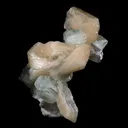 Pink Stilbite with Apophyllite Natural Mineral Specimen - image 3