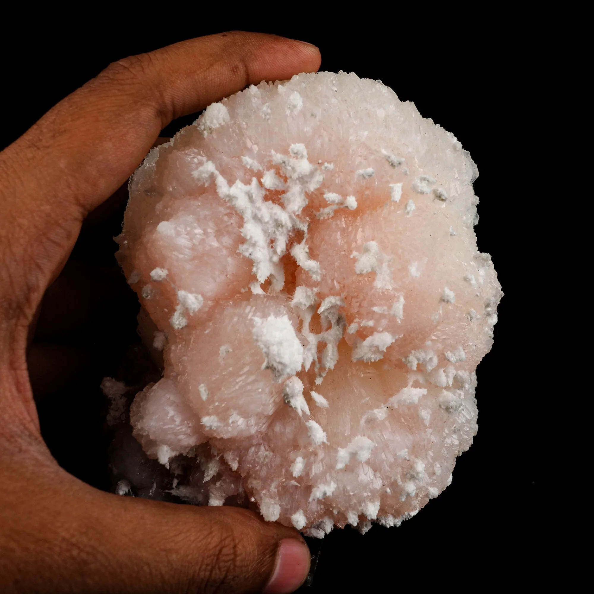 Pink Stilbite with mordenite Natural Mineral Specimen - image 4