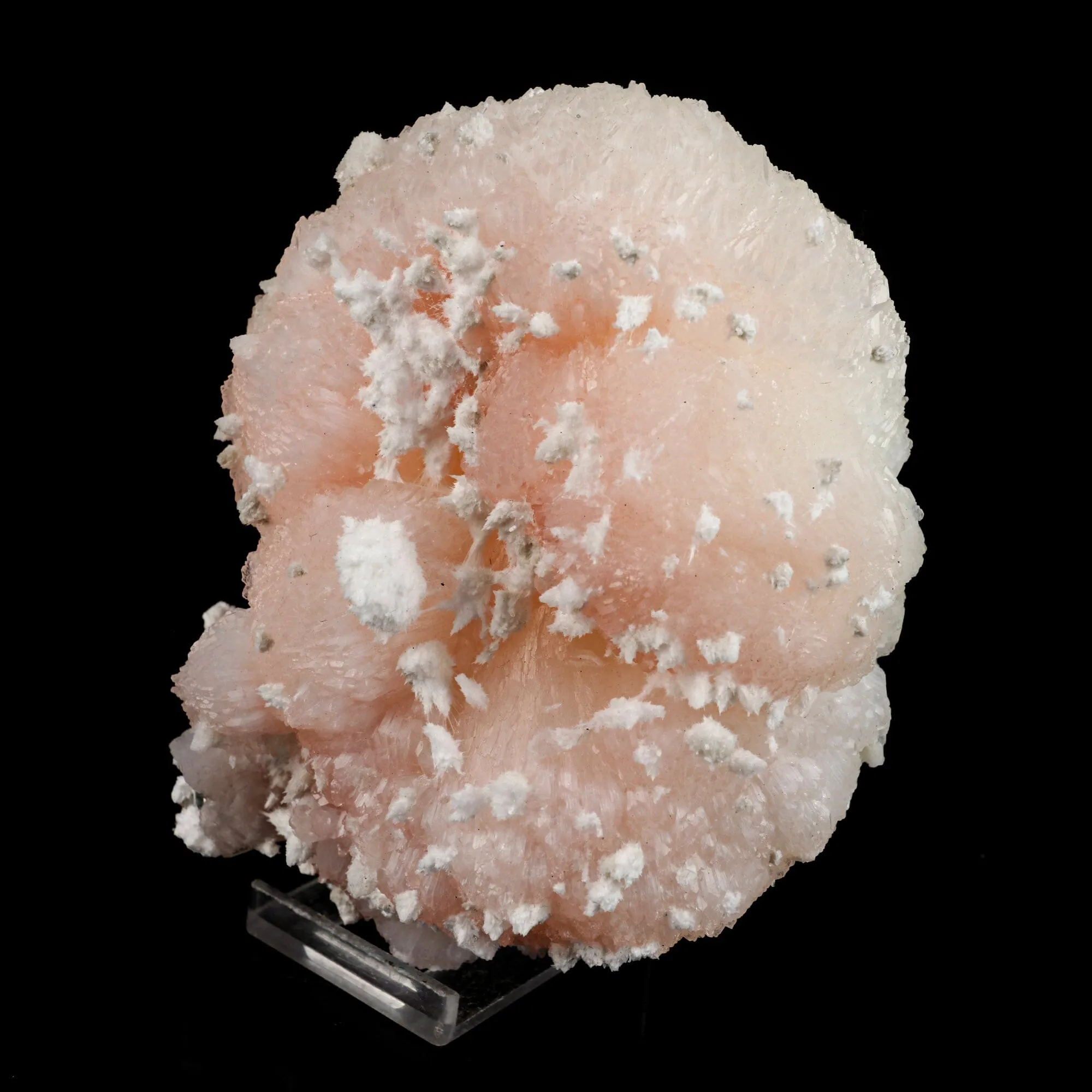 Pink Stilbite with mordenite Natural Mineral Specimen - image 2