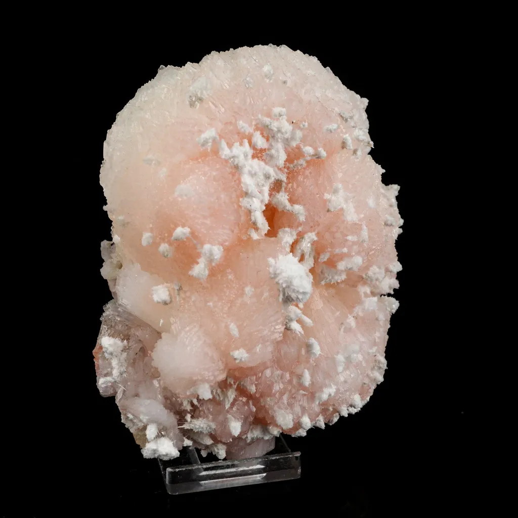 Pink Stilbite with mordenite Natural Mineral Specimen - image 3
