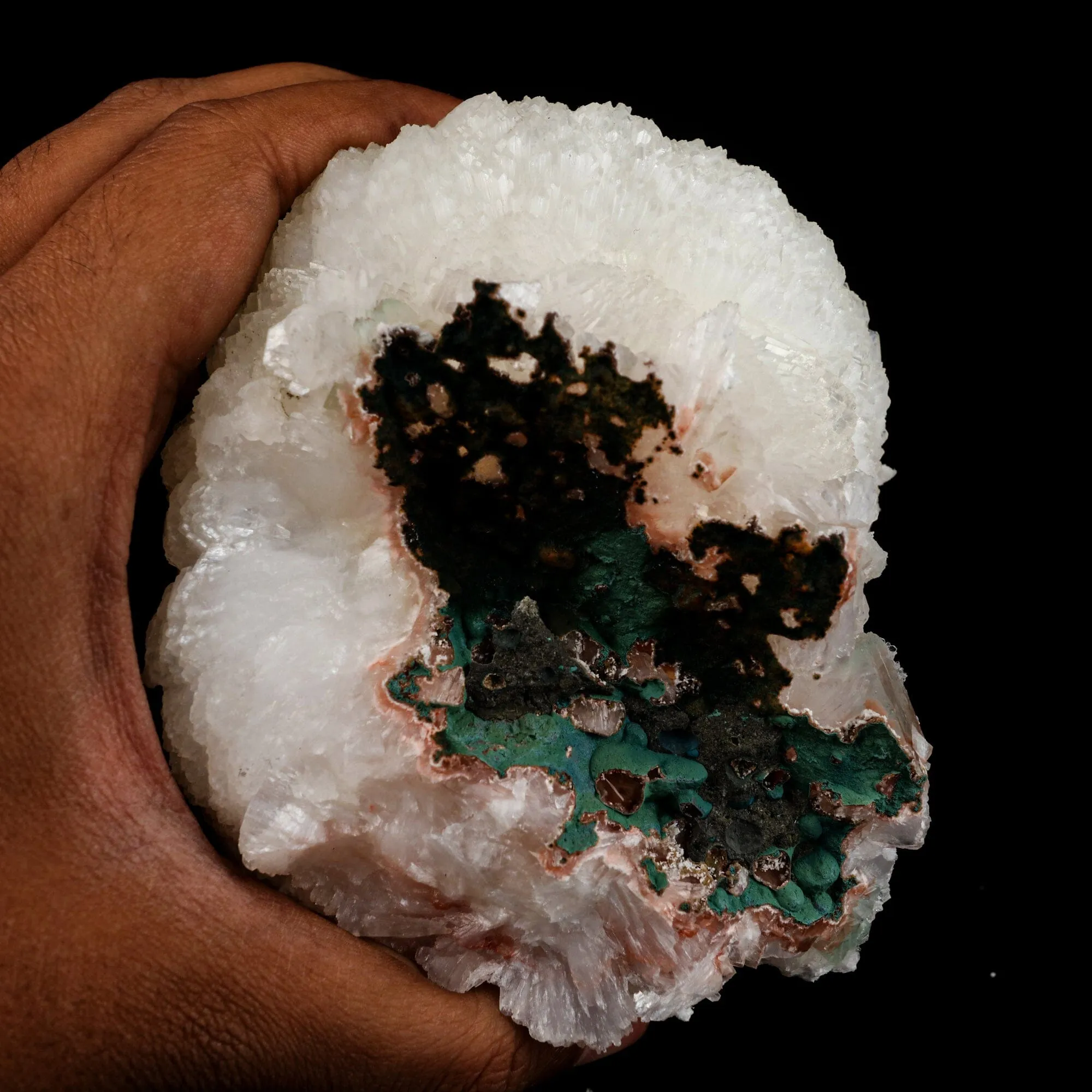 Pink Stilbite with mordenite Natural Mineral Specimen - image 5