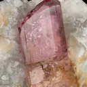 Pink Topaz in Calcite - image 3