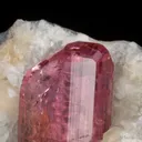 Pink Topaz in Calcite - image 9