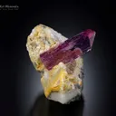 Pink Topaz on Matrix from Katlang Pakistan - image 1