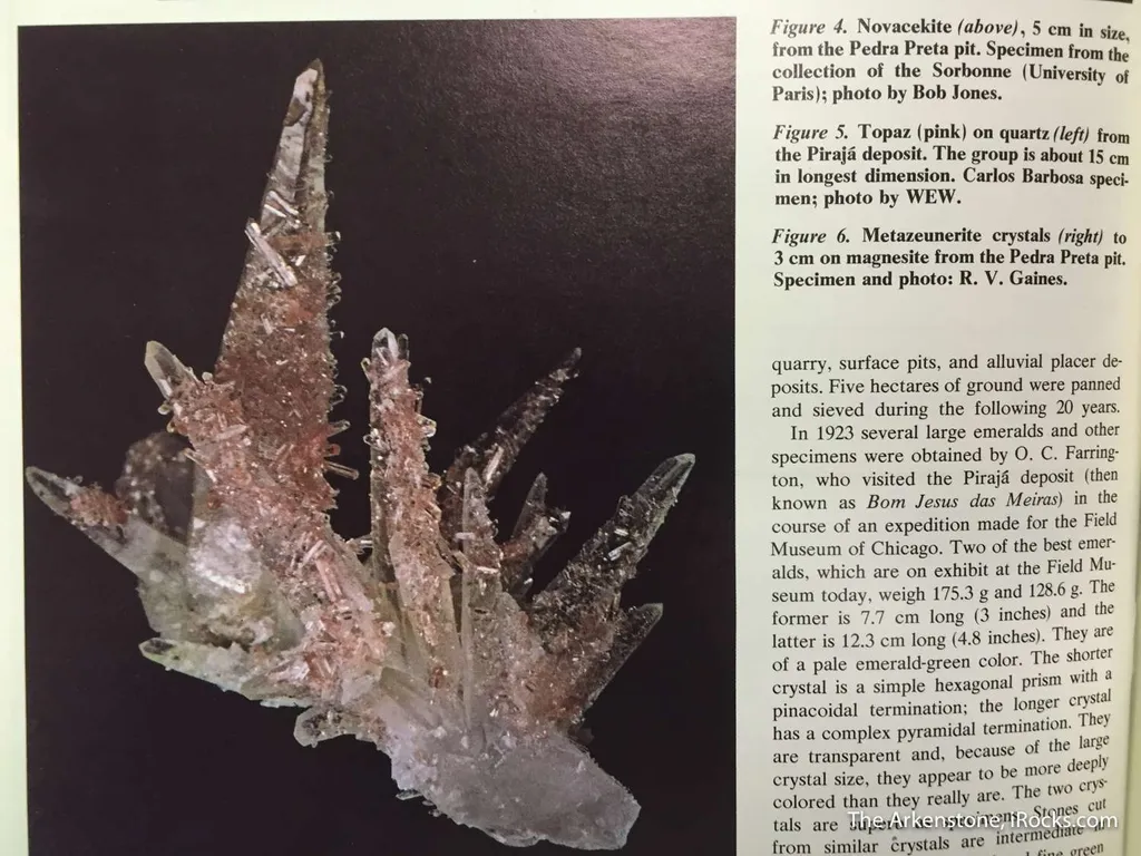 Pink Topaz on Quartz - image 2