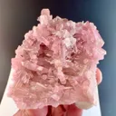 Pink Tourmaline crystal cluster on matrix from Afghanistan - image 1