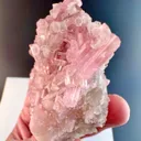 Pink Tourmaline crystal cluster on matrix from Afghanistan - image 4