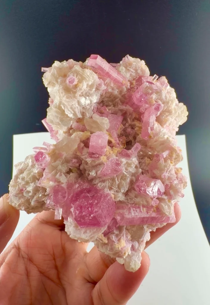 Pink Tourmaline & microlite from Afghanistan - Afghanistan