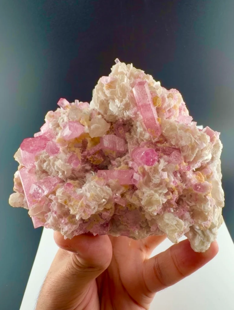 Pink Tourmaline & microlite from Afghanistan - Afghanistan