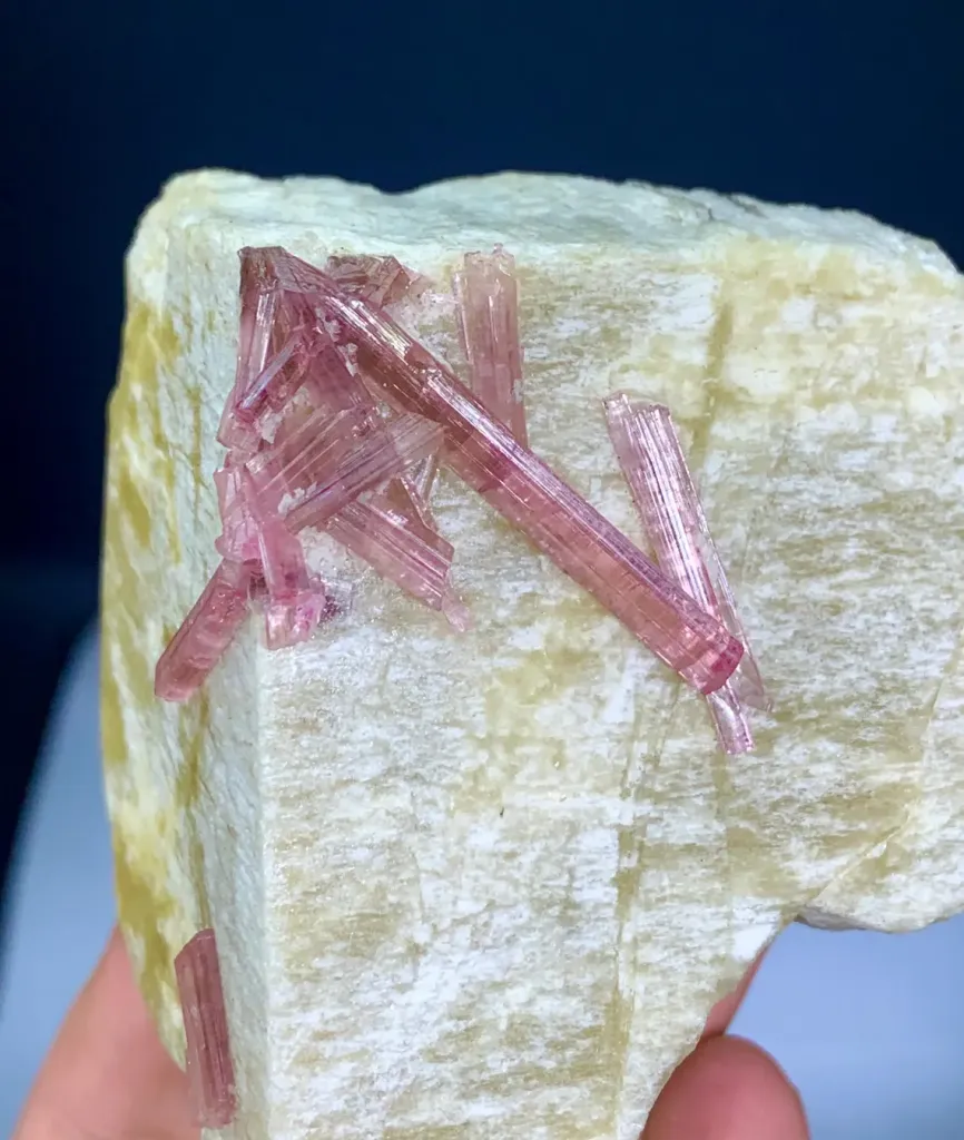 Pink Tourmaline on Feldspar from Pakistan - image 4