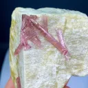 Pink Tourmaline on Feldspar from Pakistan - image 4