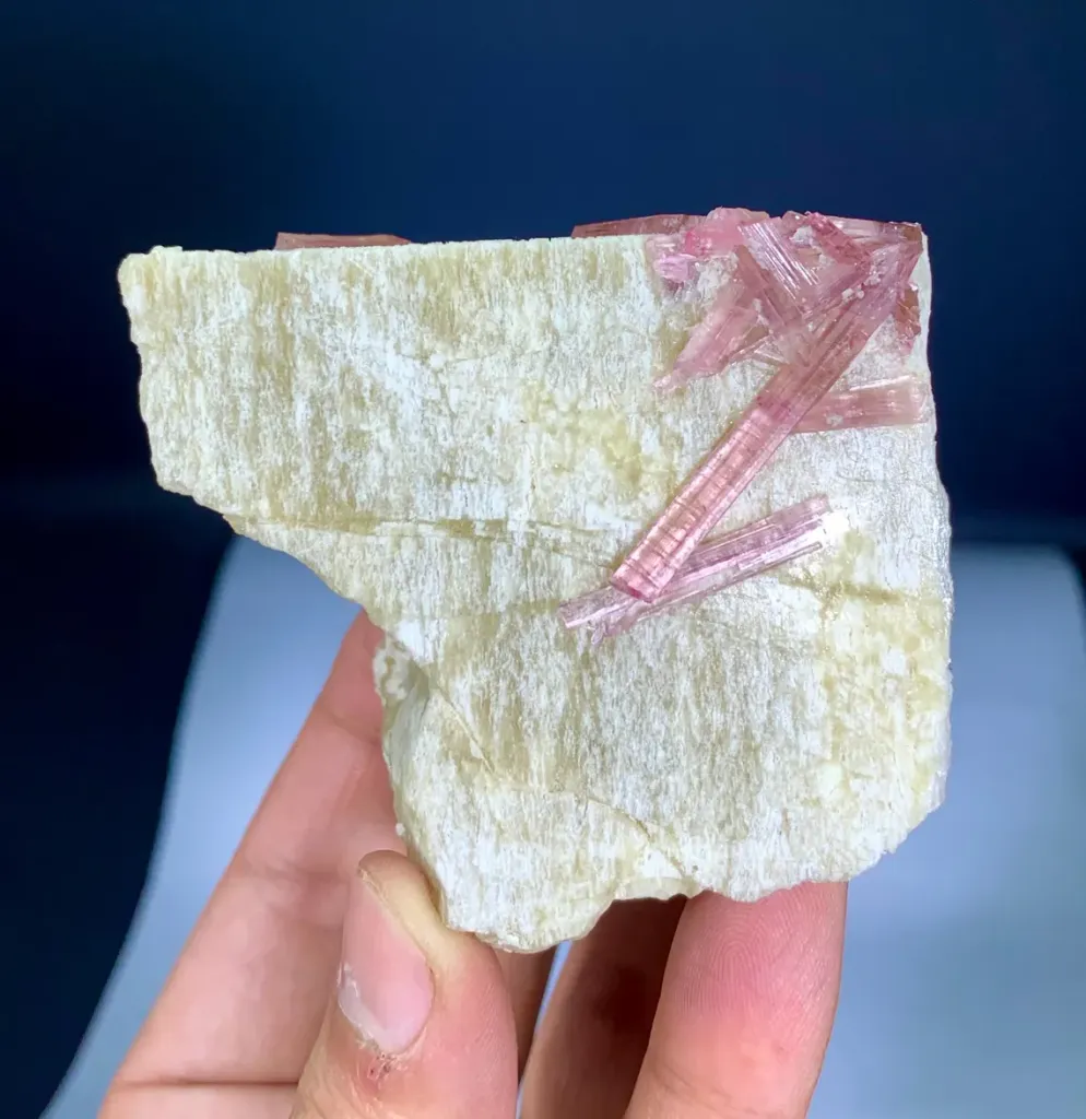 Pink Tourmaline on Feldspar from Pakistan - image 5
