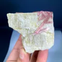 Pink Tourmaline on Feldspar from Pakistan - image 5