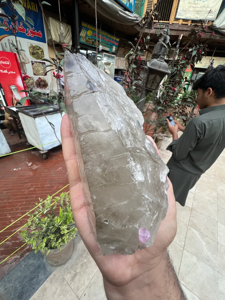 Pink Tourmaline On Smoky Quartz from Afghanistan - image 7
