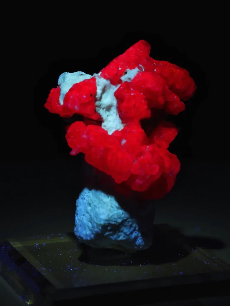 Pinkish / Redish Ruby All Over Terminated Crystals Bunch On Scapolite Crystal Combine Specimen - image 3