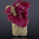 Pinkish / Redish Ruby All Over Terminated Crystals Bunch On Scapolite Crystal Combine Specimen - image 1