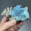 Plancheite after Calcite with Quartz pseudomorph - image 2