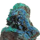 Plancheite (And Chrysocolla?) Pseudo. After Calcite on Dioptase - image 2