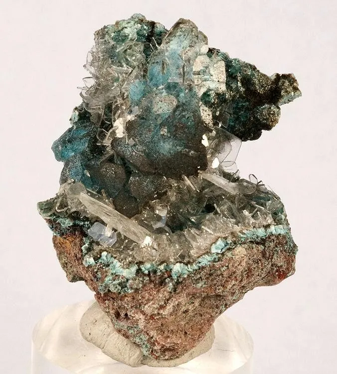 Plancheite, Baryte, Calcite, Quartz - image 1