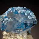 Plancheite included Quartz on Silver with Malachite and Calcite - image 2