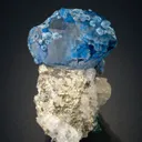 Plancheite included Quartz on Silver with Malachite and Calcite - image 1