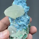 Plancheite with Calcite, Malachite - image 2