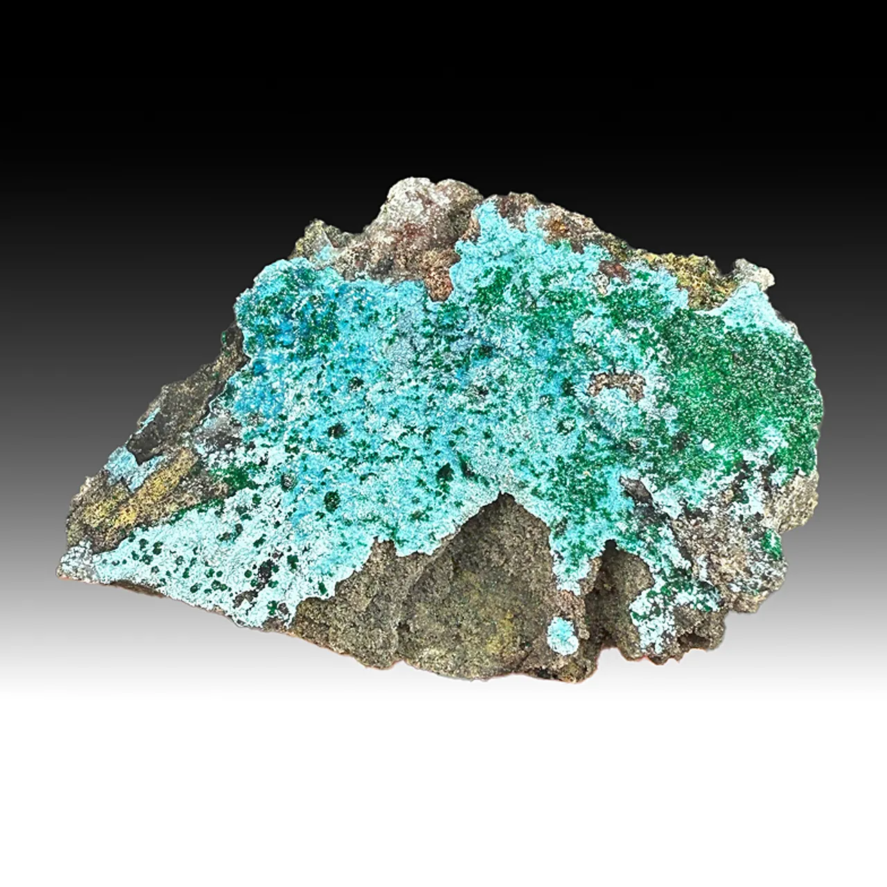 Plancheite with Malachite - image 1