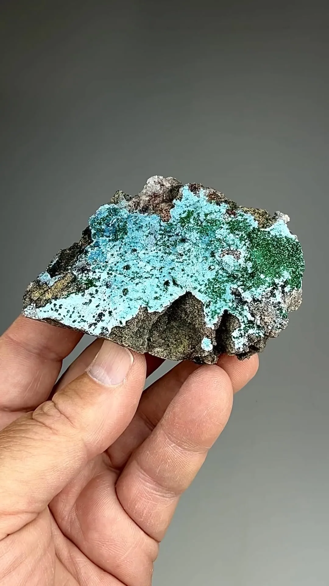 Plancheite with Malachite - image 2