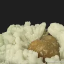 Plumboan Aragonite var. Tarnowitzite (fl) and Calcite (fl) - image 9