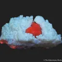 Plumboan Aragonite var. Tarnowitzite (fl) and Calcite (fl) - image 10